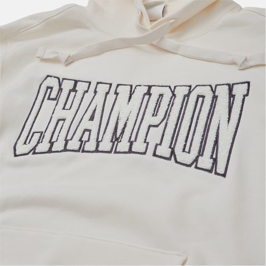 Champion Sweatshirts HOODED SWEATSHIRT 217168 OFF WHITE